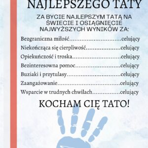 ŚWIADECTWO NAJLEPSZEGO TATY