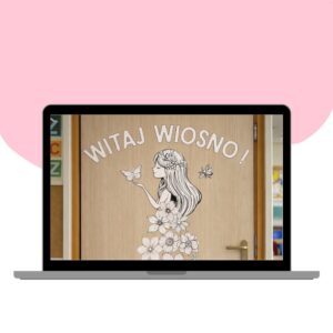 PANI WIOSNA GAZETKA DO POKOLOROWANIA