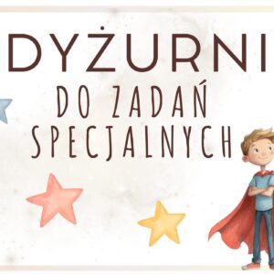 DYŻURNI DO ZADAŃ SPECJALNYCH PLANSZE