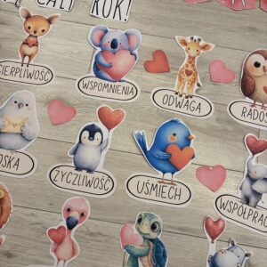 DEKORACJA WALENTYNKOWA ZWIERZĄTKA