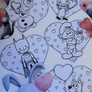 KOLOROWANKI WALENTYNKOWE BAJKI