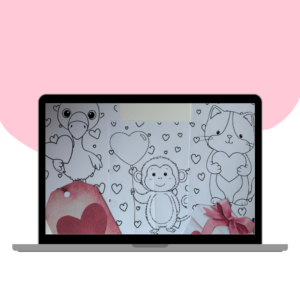 KOLOROWANKI WALENTYNKOWE ZWIERZĄTKA