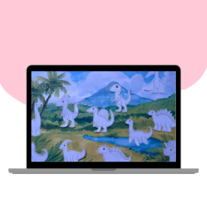 MAKIETA XXL Z DINOZAURAMI